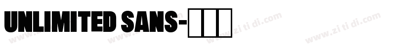 Unlimited Sans字体转换